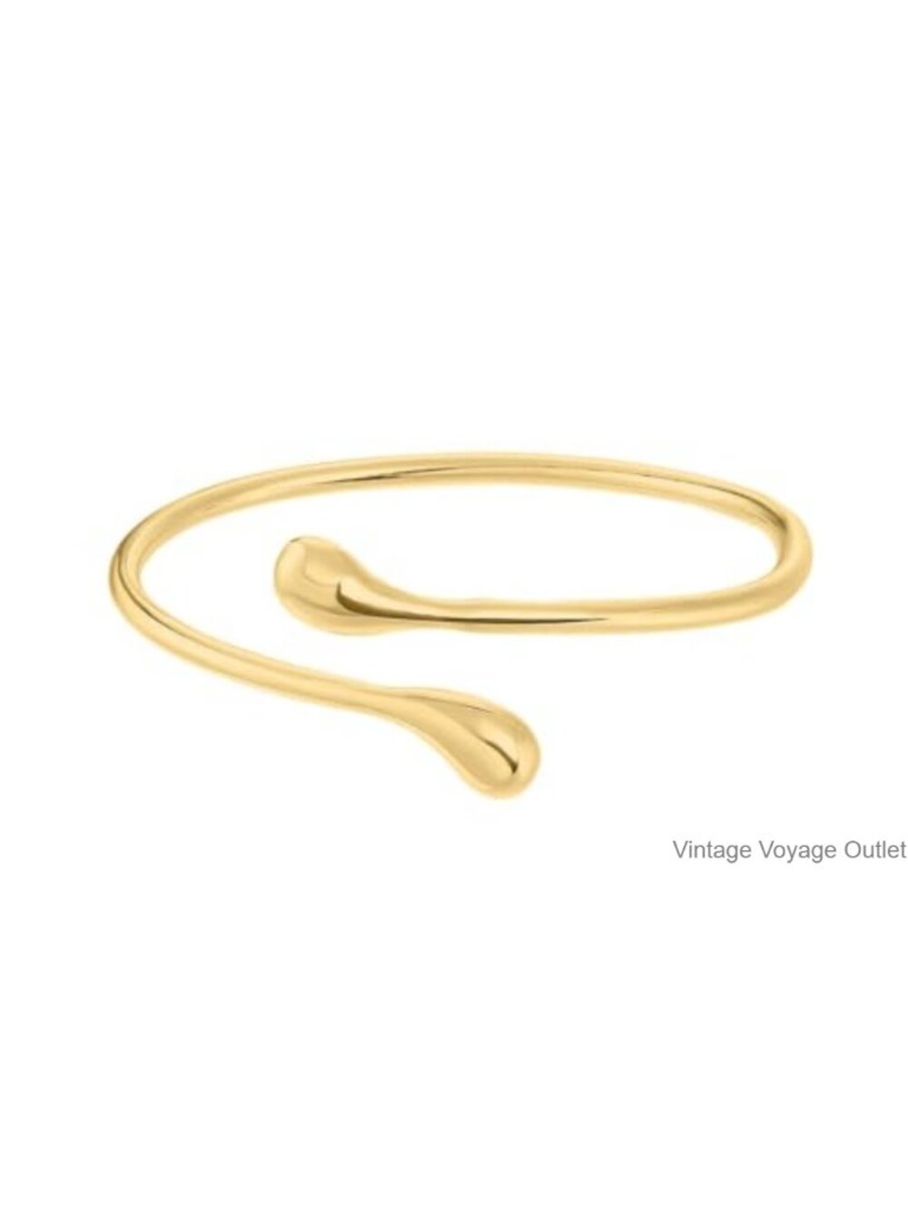 Teardrop Arm Cuff Bracelet Open Adjustable Upper Arm Bangle Alloy